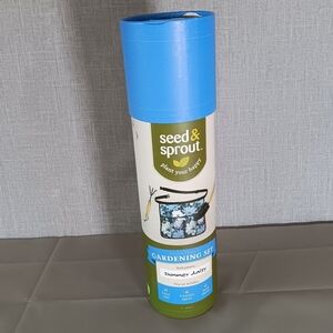 Gardening Kit Tool Set Apron Hand Rake‎ Hand Shovel NEW Seed and Sprout Gift Set